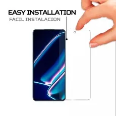 Easy installation screen protector for Realme GT Neo5 SE, finger aligning.