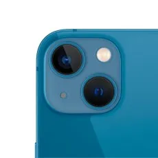 Detail of Apple iPhone 13 Mini camera bump, highlighting the lens and flash