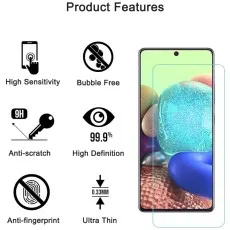 Screen protector offers high sensitivity, no bubbles, scratch and fingerprint resistance, clear view, thin design