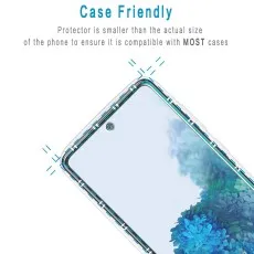 Case-friendly screen protector for Realme 12, slightly smaller design.