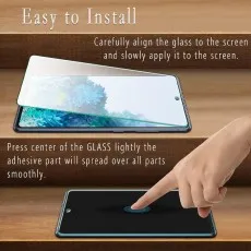 Easy install screen protector for Realme 12, application steps shown.