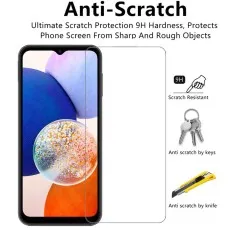 Anti-scratch screen protector with 9H hardness for Samsung Galaxy M14 4G