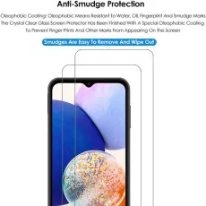 Keep your Samsung Galaxy M14 4G screen clean with this anti-smudge protector
