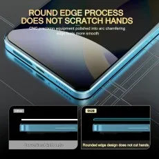 Round edge protector for Realme 11 comfortable and won't scratch hands.
