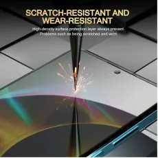 Scratch-resistant screen protector for Realme 11, showing durability.