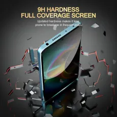 9H hardness full coverage screen protector resisting breakage for Realme 11.