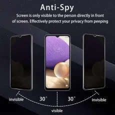 Anti-spy screen protector for Samsung Galaxy A34 5G, visible only from the front.