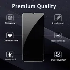 Privacy Screen protector for Samsung Galaxy A34 5G fingerprint, scratch, water & dust proof