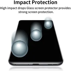 Impact protection glass screen protector for strong screen defense against drops