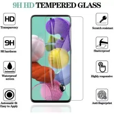 9H HD glass for Samsung M55s clear, tough, waterproof, easy install, scratchshatterproof, responsive, anti-fingerprint