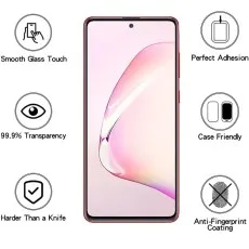 Note 10 Lite screen protector with smooth touch, anti-fingerprint, and case friendly