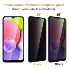 Visual demo of anti-peep protector on Honor 20 Lite – effective side blocking.