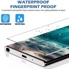 Waterproof, fingerprint-proof screen guard for Samsung phone