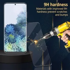 9H hardness screen protector being drilled. Prevents scratches and bumps