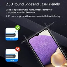 2.5D Round Edge and Case Friendly design of a screen protector for the Honor 9A.