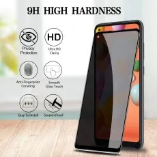 9H high hardness privacy screen for Galaxy A11 HD clarity, anti-fingerprint, smooth touch, easy install, scratch-proof.