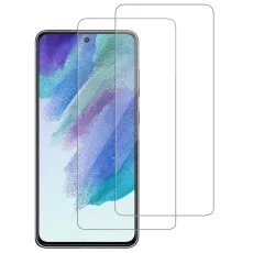 Samsung Galaxy S25 Plus with two clear screen protectors