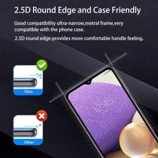 2.5D, case-friendly Privacy screen protector for Samsung Galaxy S23 Plus; good compatibility