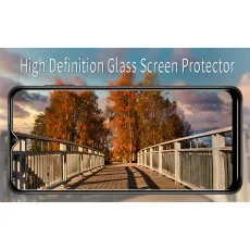 High Definition Glass Screen Protector on a phone displaying a clear image
