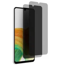 Samsung Galaxy A33 5G with privacy screen protector and two extra Tempered Glass