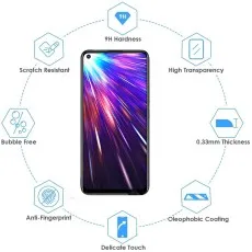 Vivo Z1 Pro screen protector features – 9H hardness, anti-fingerprint, bubble-free install.