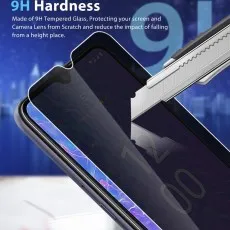 Tempered glass on Nokia 6.02 showing high scratch resistance under sharp object pressure.