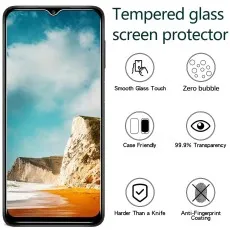 Tempered glass screen protector with smooth touch, zero bubbles, and case-friendly design