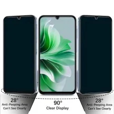 Anti-spy screen protector for Oppo Find X2 Lite maintaining private screen usage in public spaces.