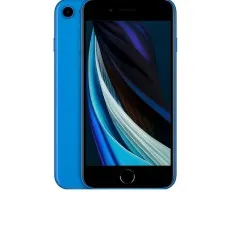 Blue Apple iPhone SE 2nd Generation with colorful display, unlocked and refurbished UK version