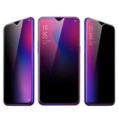 Three Vivo V11i phones showing privacy screen viewing angles