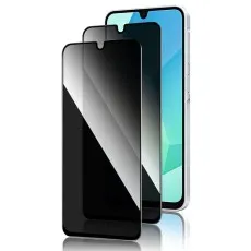 Oppo Reno3 protected with anti-glare and anti-spy screen glass 2 Pack Privacy.