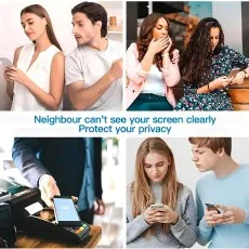Protect your screen privacy in public. Neighbors can't clearly see your phone