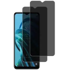 vivo Z3i with 2-pack black tempered glass privacy screen protectors shown side by side
