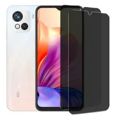 Blackview Oscal C80 with a privacy screen protector on the display and two additional protectors