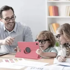 360 Rotating Leather Case for Samsung Galaxy Tab A9 Plus 11-Inch (2023) | Flip Stand Cover | UK