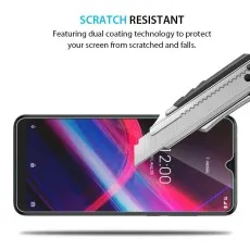 Utility knife trying to scratch a phone screen protector