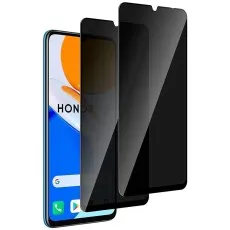 Honor 80 GT with privacy screen protector partially applied, with spares.