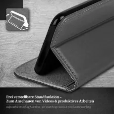 Samsung S2 Leather wallet case in Kick Stand.