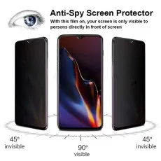 Infinix Zero 20 screen displaying full visibility at 90 degrees and hidden view at 45 degrees.