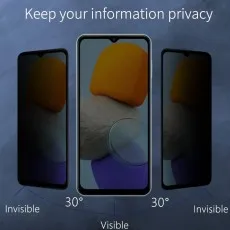 Lenovo K13 privacy screen visible front, invisible at 30 degrees for information privacy