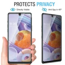 Privacy screen comparison direct view vs. 45-degree anti-spy