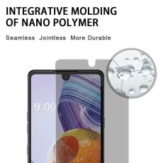 LG K50s with a seamless, durable nano polymer screen protector