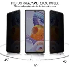 Privacy screen visible at 90°, dark at 45° angles
