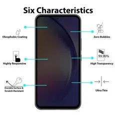 oleophobic coating, highly responsive, durable, zero bubbles, high transparency (99.99%), ultra-thin.