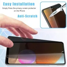 Phone screen protector with Easy Installation and Anti-Scratch text