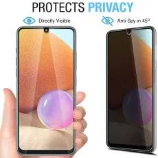 Protects Privacy - Nokia 5.3 screen visible directly, dark at 45°
