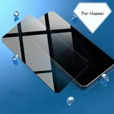 Privacy screen for Huawei Visible head-on, dark at angles.
