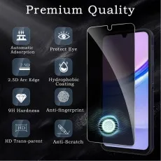 Hydrophobic and anti-fingerprint coating on a Moto E7i Power screen guard.