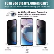 Secure your Motorola Moto G20 screen only visible to someone directly in front (90°).