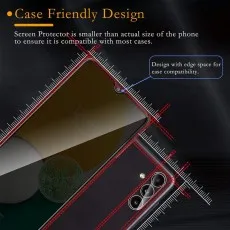 Motorola Moto G10 Power screen protector case-friendly design with edge space for compatibility.